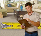 man checking clipboard