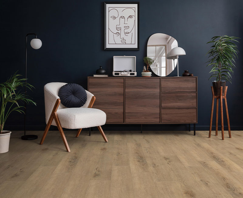 luxury vinyl plank flooring in living room